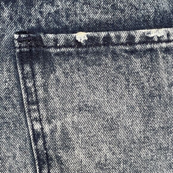 Refuge Womens Skirt Sz Small Acid Washed Button down Denim Mini Distressed Y2k - Picture 9 of 12